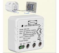 Interrutore Relè WiFi Smart, alimentato Neutro, Deviatore wireless smart switch modul,oper convertire un interruttore a parete in uno intelligente, compatibile con Google Assistant e Alexa