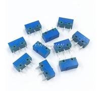 Interruttore 10 Pz/lotto Mouse Micro Borsette Blu Punto 50 Milioni di Volte Del Computer 3 pin Pulsante