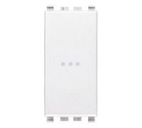 Interruttore Vimar Eikon assiale bianco 1P 16A illuminabile 20101.B
