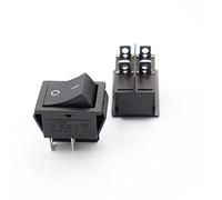 Interruttore 1Pcs 12V 220V CD4 Pulsante di accensione a forma barca Rocer On-0ff con luce(Black NO light,220V)