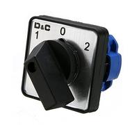 Interruttore 1x Commutatore AC 500V On/Off/On Controllo a 3 posizioni 4 terminali Design Selettore rotante Commutatori a camma