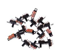 Interruttore 20 pezzi DC 50V 0.5A 3 pin a saldare 2 posizioni SPDT 1P2T interruttore a scorrimento mini pannello B03E