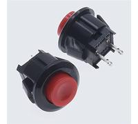 Interruttore 20 pz Mini PS-11 16mm Diametro Piccola Push Loc Testa di Plastica Rossa Pulsante Console DS-500 Filettato/Cartuccia Rosso Auto-Reset A(DS-500 Cassette)