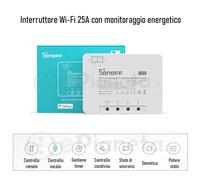Interruttore 25A contatore energia Wireless per controllo remoto luci domotica c