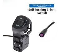 Interruttore 3 in 1 per Scooter Elettrico Bici Faro Segnale di Girata per CORNO