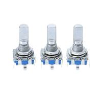 Interruttore 3 pz/set Rotary Encoder con Pulsante 6mm Diametro Albero 20 Posizioni 360 Gradi Mini