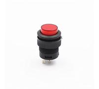 Interruttore 5Pcs R16-503 a pulsante Ey con luce Jog Reset autobloccante Rotondo 4 pin 2 16MM LED 3V(4Pin light red,Self-locking)