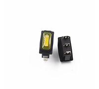Interruttore 5Pcs Rocer impermeabile 12v/220v, interruttore a 3 pin ON-OFF LED Light/ON-ON Nessuna luce(ON-ON on light,220V)