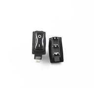 Interruttore 5Pcs Rocer impermeabile 12v/220v, interruttore a 3 pin ON-OFF LED Light/ON-ON Nessuna luce(ON-OFF on light,12V)