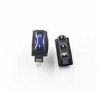 Interruttore 5Pcs Rocer impermeabile 12v/220v, interruttore a 3 pin ON-OFF LED Light/ON-ON Nessuna luce(ON-OFF LED light,12V)