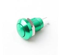 Interruttore 8mm a pulsante in metallo Ossidazione Rosso Giallo Blu Verde Argento Piccola tacca a rotondo con ripristino automatico(Green-Self-reset)