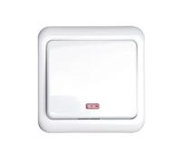 Interruttore a 1 via e 1 chiave, in stile tedesco, colore bianco. Ideale per controllare la luce in modo semplice ed elegante, si abbina perfettamente a qualsiasi arredamento della tua casa.