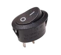 Interruttore a barca MR-2A-110-C5N-BB Ovale bipolare due stop nero 6A250V T85(5pcs)