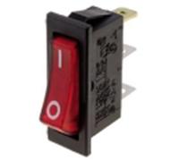INTERRUTTORE A BASCULA UNIPOLARE LUMINOSO ROSSO 230V ON-OFF