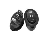 Interruttore a bilanciere 10 pezzi 10X15mm Interruttore a pulsante a scatto 3 pin 3A/250V Mini SPST KCD11 Interruttori di alimentazione a bilanciere for barche a 2/3 posizioni(5 PCS)