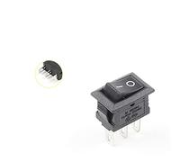 Interruttore a bilanciere, 10 pezzi 10X15mm Interruttore a pulsante a scatto 3 pin 3A/250V Mini SPST KCD11 Interruttori di alimentazione a bilanciere for barche a 2/3 posizioni