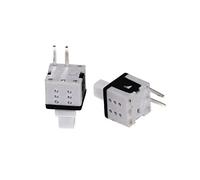 Interruttore a bilanciere 100pcs 5.8 * .8mm Kit microinterruttore di alimentazione tattile a pressione autobloccante 2 3 Interruttori a pulsante a 6 pin .8x5(One Size)