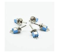 Interruttore a bilanciere 10pcs / 5pcs Scosso la testa 3 pin 2 posizioni Micro interruttore a Gear SMTS 102 6A125V AC a levetta(10pcs)