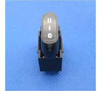 Interruttore a bilanciere 2 PC asciugabile for capelli, interruttore a, 3 posizioni fuori -On-on della barca 1 0A 250VAC 16A125VAC(Noir)