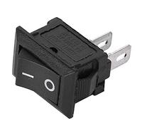 Interruttore a bilanciere 20 pezzi KCD11 2 pin 2 posizioni, mini interruttore on/off per elettrodomestici, accessori alimentazione nero, interruttore a levetta universale