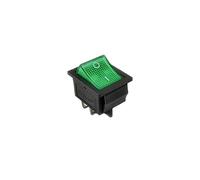 Interruttore a bilanciere 31 * 25mm Serie 4PIN 6pin 16A 250V Snap-in DPST Posizione ON/Off a for barca a scatto Piedini in rame 3D6P(G-led,Onecolor)