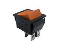 Interruttore a bilanciere 31 * 25mm Serie 4PIN 6pin 16A 250V Snap-in DPST Posizione ON/Off a for barca a scatto Piedini in rame 3D6P(Orange,Onecolor)