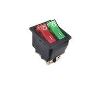 Interruttore a bilanciere 31 * 25mm Serie 4PIN 6pin 16A 250V Snap-in DPST Posizione ON/Off a for barca a scatto Piedini in rame 3D6P(Dpdt,2 pcs)