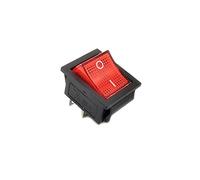 Interruttore a bilanciere 31 * 25mm Serie 4PIN 6pin 16A 250V Snap-in DPST Posizione ON/Off a for barca a scatto Piedini in rame 3D6P(R-led,Onecolor)