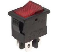 Interruttore A Bilanciere 5A-250V Spst On-Off - Con Lampada Al Neon Rossa