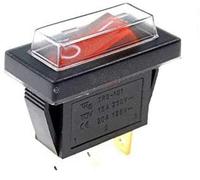Interruttore a bilanciere a 3 poli, illuminato a 230 V, 15 A, con copertura impermeabile (2)