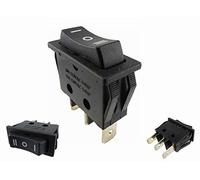 Interruttore a bilanciere a 3 poli ON/OFF/ON da incasso, 30,9 x 10,8 x 24 mm, 15 A, 250 ~ (1)