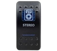 Interruttore a bilanciere a LED blu a 5 pin e 7 ON OFF ON per luci interne in stile ARB per auto, barca, camper, ecc(Stereo)