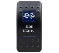 Interruttore a bilanciere a LED blu a 5 pin e 7 pin ON OFF ON per luci interne in stile ARB per auto, barca, camper, ecc.(Side Lights)