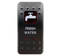 Interruttore a bilanciere a rosso SPST 5P ON OFF e DPDT 7P ON OFF ON adatto per auto, barca, IP66, Narva, Carling, stile ARB, ricambi auto(Fresh Water)