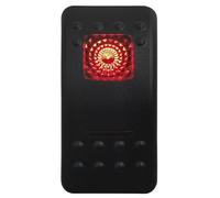 Interruttore a bilanciere a rosso SPST 5P ON OFF e DPDT 7P ON OFF ON adatto per auto, barca, IP66, Narva, Carling, stile ARB, ricambi auto(Blank-(ON) OFF (ON))