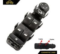 Interruttore a Bilanciere Alzavetro Anteriore Sinistro Per PEUGEOT 807, 6554CJ