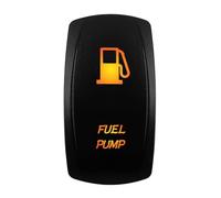 Interruttore a bilanciere arancione 12V-24V impermeabile 20A luce ambra adatta per auto barca ATV camper motorhome macchina automatica(FUEL PUMP)