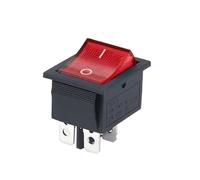 Interruttore a bilanciere con blocco Interruttore di alimentazione I/O 4 pin 6 pin con luce 16 A 250 V CA 20 A 125 V CA KCD4 2/3 posizioni(Self reset arrow)