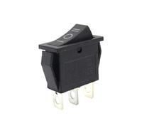Interruttore a bilanciere con LED ON OFF 16A 250V 220V 3 pin 20A Piccolo cappuccio di copertura della luce for riscaldatore elettrico 2 posizioni 220 elettronico 10 pezzi(Black 3 Positions)