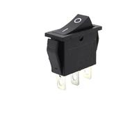 Interruttore a bilanciere con LED ON OFF 16A 250V 220V 3 pin 20A Piccolo cappuccio di copertura della luce for riscaldatore elettrico 2 posizioni 220 elettronico 10 pezzi(Black 3 Pins)
