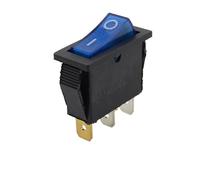 Interruttore a bilanciere con LED ON OFF 16A 250V 220V 3 pin 20A Piccolo cappuccio di copertura della luce for riscaldatore elettrico 2 posizioni 220 elettronico 10 pezzi(Blue Light Switch)