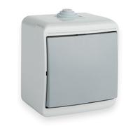 Interruttore a bilanciere da incasso, IP44, 16A, 230 V, interruttore orizzontale, pulsante a bilanciere singolo, interruttore a bilanciere per ambienti umidi, interruttore a bilanciere, interruttore