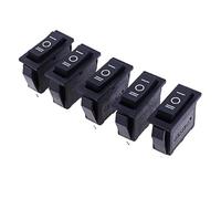 Interruttore a bilanciere for barca nero a 3 posizioni, 10 pezzi, 3 pin SPDT KCD3 ON-OFF-ON, AC 15A 250V / 20A 125V