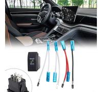 Interruttore a bilanciere impermeabile a LED blu con 7 pin per controllo verricello, tipo ON OFF ON, nominale 12V 20A e 24V 10A adatto per auto e veicoli marini