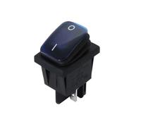 Interruttore a bilanciere impermeabile resistente 12V LED rosso 220V illuminato 16A 250VAC KCD4-201 DPST 4 pin