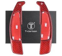 Interruttore a bilanciere in vero carbonio, compatibile con Mercedes AMG Classe A A45 W176 13 - 15, per paddle del cambio, colore rosso