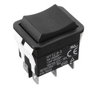 interruttore a bilanciere, interruttore a levetta, interruttore a bilanciere 1PC 6 pin 18/20A 125/250V pulsante nero interruttore a bilanciere ON Off ON AC mini interruttori di alimentazione a bilanci