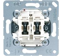 Interruttore a bilanciere Jung serie 505U5 - 1 velocità, con 2 lampade a inca...