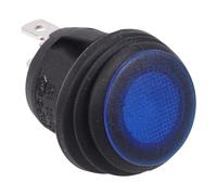 Interruttore A Bilanciere LED Impermeabile Blu 24V 20mm SPST 10A R13-112B8W-02