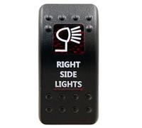 Interruttore a bilanciere LED rosso SPST 5P ON OFF e DPDT 7P ON OFF ON for accessori for ricambi auto IP66 for auto marine(Right Side Lights)